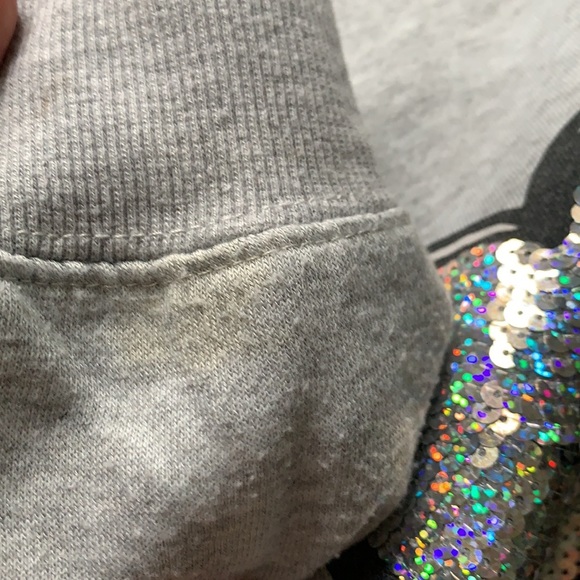 Mighty Fine Gray Sunglasses Face Cropped Sweatshirt size Medium - Picture 7 of 8